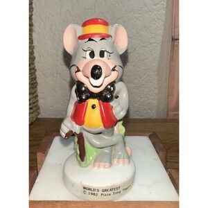 1982 Chucky E Cheese Showtime Pizza Painted Ceramic Figurine